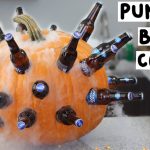 Creative Halloween Party Beverage Cooler Made Out of a Pumpkin