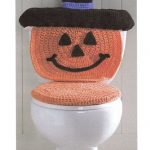 Pumpkin Toilet Cover FREE Crochet Pattern