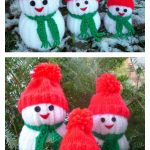 Snowman Family FREE Knit Pattern