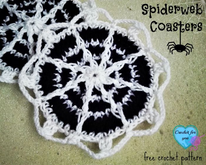 Spiderweb Coasters Free Crochet Pattern