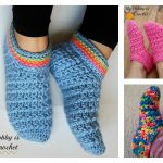 Starlight Women Slippers Free Crochet Pattern