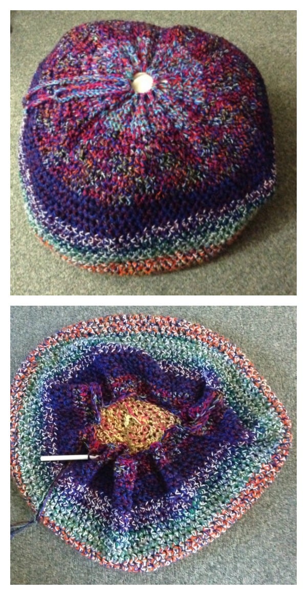 Super Secret Storage Pouf Free Crochet Pattern