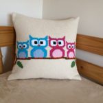 Crochet Owl Cushion Cover