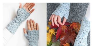 Beautiful Fingerless Gloves Free Crochet Pattern