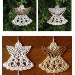 Christmas Guardian angel Ornament Free Crochet Pattern