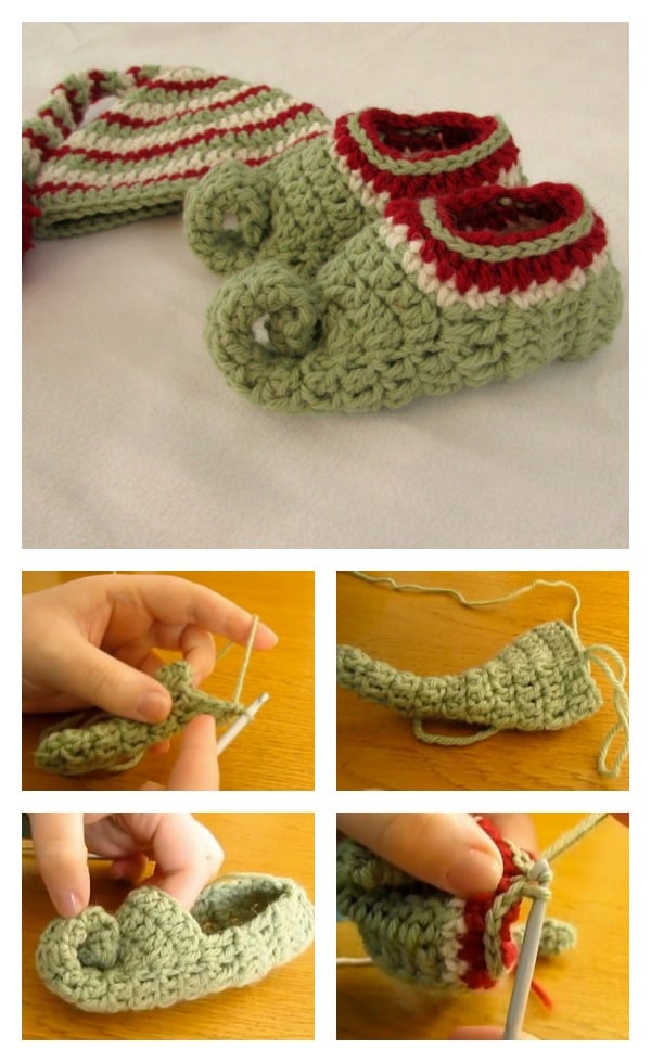 Crochet Elf Slippers Video Tutorial