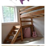 DIY Camp Loft Bed with Stair