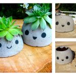 DIY Cute Concrete Planter