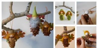DIY Pinecone Fairy Ornaments