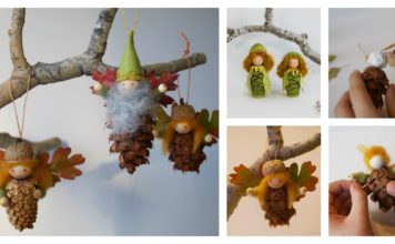 DIY Pinecone Fairy Ornaments