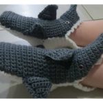 Shark Baby Slippers Free Crochet Pattern