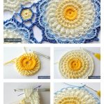 Pretty Textured Motif Free Crochet Pattern