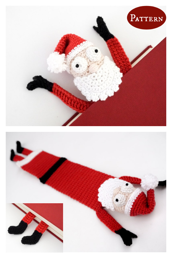Adorable Santa Bookmark Crochet Pattern