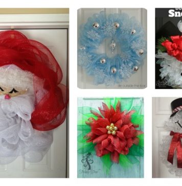 10+ Creative Christmas Deco Mesh Wreath Ideas