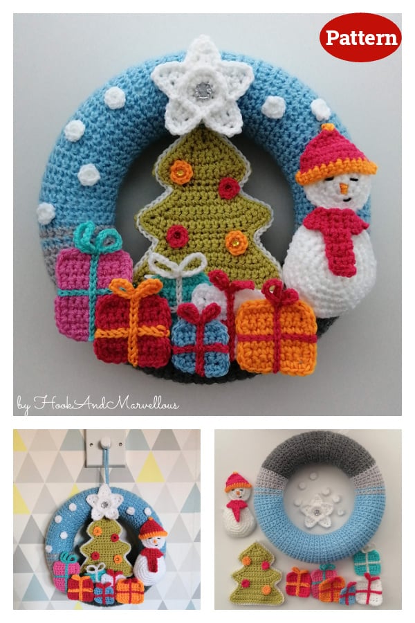 Christmas Tree Wreath Crochet Pattern