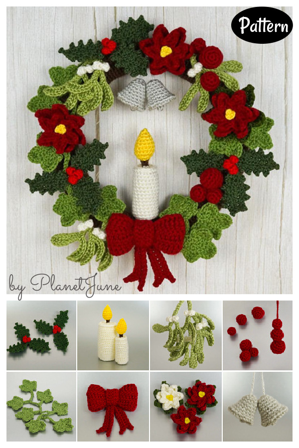 Christmas Wreath Crochet Pattern