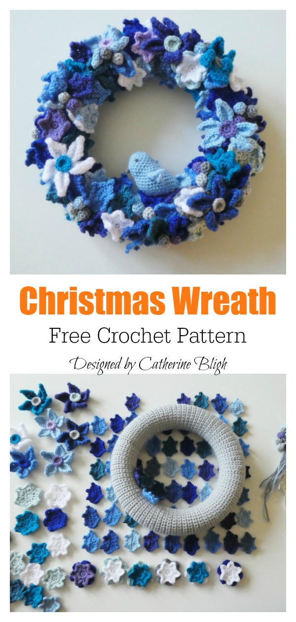 Christmas Wreath Free Crochet Pattern 