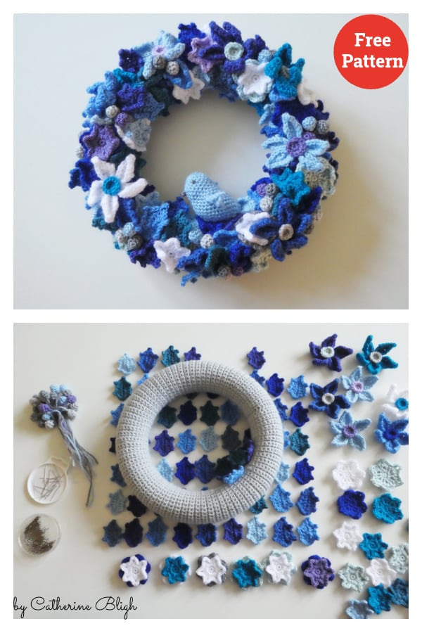 Christmas Wreath Free Crochet Pattern