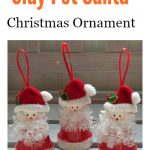 Clay Pot Santa Christmas Ornament Craft