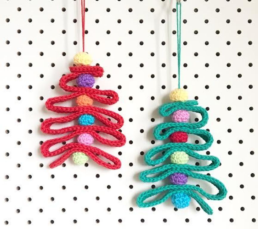 Crochet Ribbon Christmas Tree Pattern