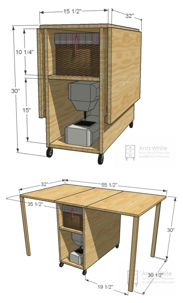 DIY Foldable Craft Table