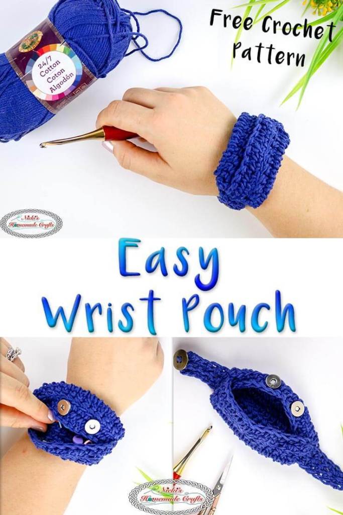 Easy Wrist Pouch Free Crochet Pattern