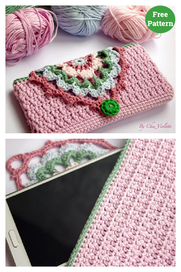 Fancy Phone Case Free Crochet Pattern
