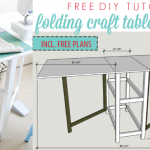 DIY Foldable Craft Table