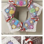 Gingerbread Christmas Wreath Crochet Pattern