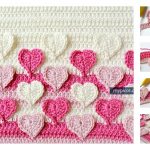 Multicolored Heart Crochet Stitch Free Pattern