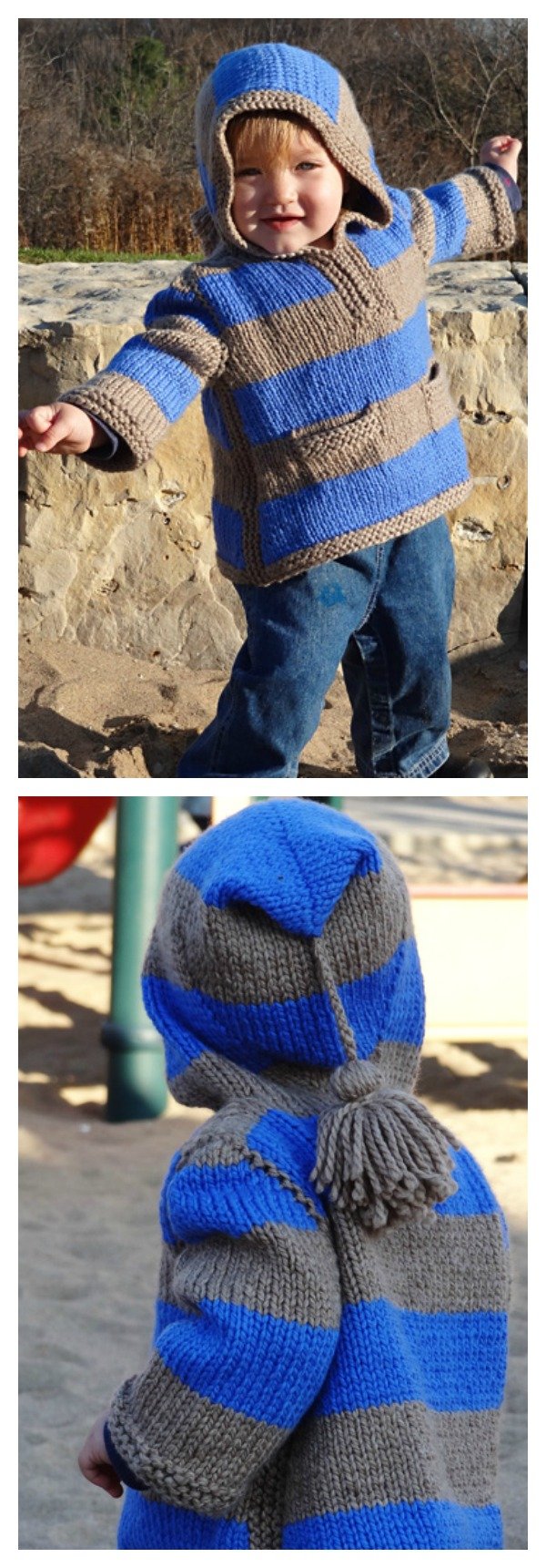 10+ Página gratuita de patrones de tejido de suéteres para bebés 2 de 2