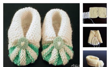 Simple and Cute Baby Knitting Booties Free Pattern
