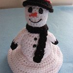 Melting Snowman Free Crochet Pattern