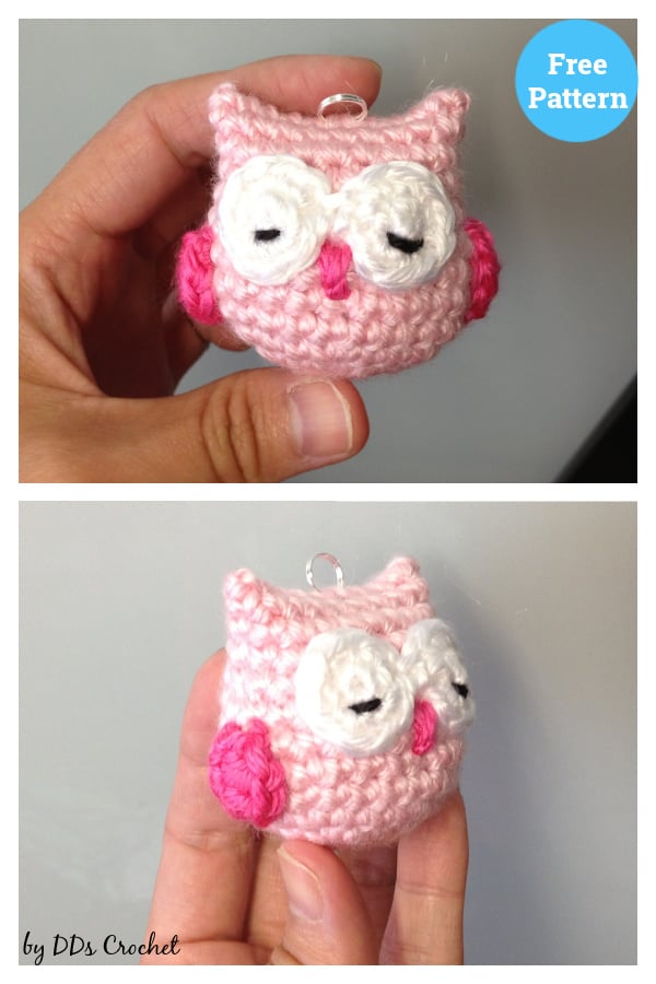 Owl Charm Free Crochet Pattern 