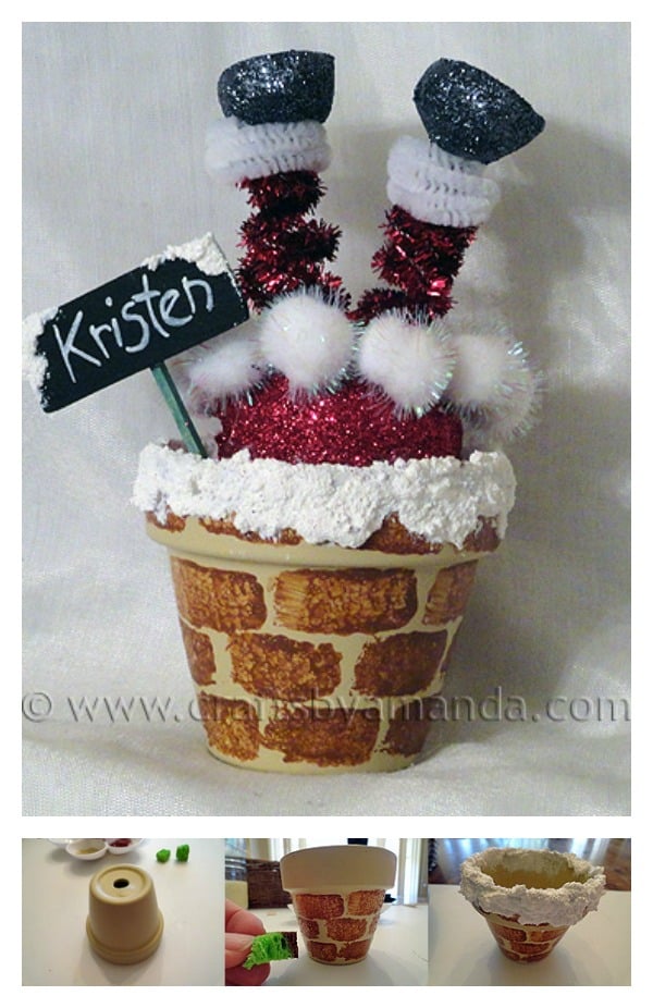 Santa Chimney Place Setting 