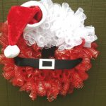 Santa Christmas Mesh Wreath