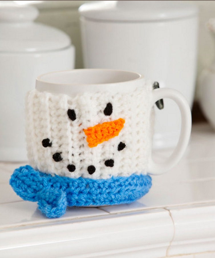Snowman Mug HugFree Crochet Pattern