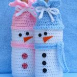 Snowman Wine Bottle Bag