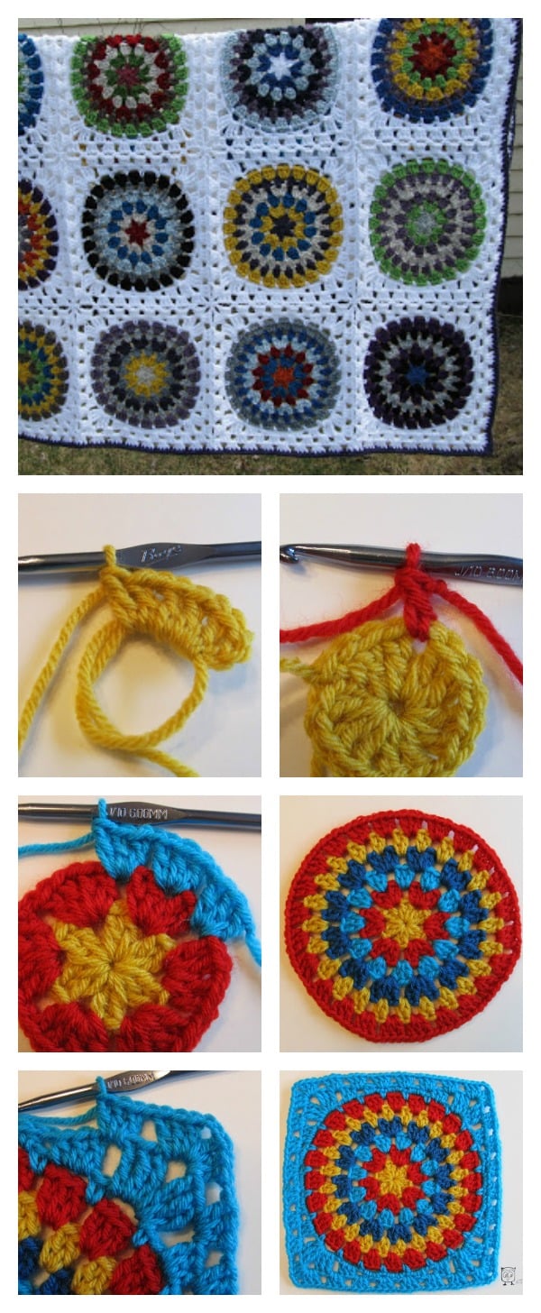 Squaring the Big Circle Free Crochet Patten and Tutorial 