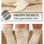 Stockings with Lace Free Knitting Pattern