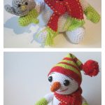 The little snowman Free Crochet Pattern