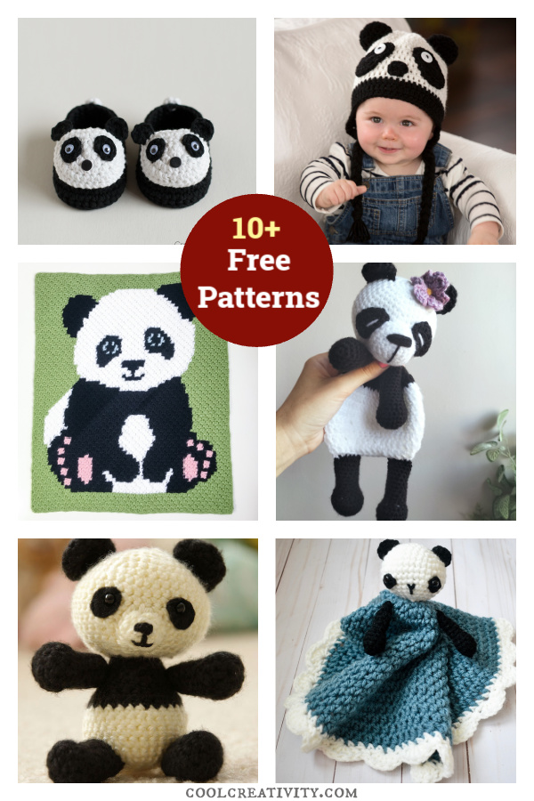 10+ Cute Panda-Themed Free Crochet Patterns