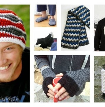 10+ Free Men's Crochet Patterns for Holiday Gift Ideas