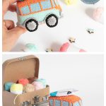 Amigurumi Camper Bus Vintage Vehicle Toy Crochet Pattern