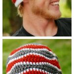 Brain Waves Beanie Free Crochet Pattern