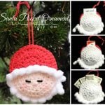 Crochet Christmas Santa Pocket Surprise Ornament Free Pattern