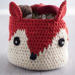 Crochet Cream Foxy Stash Basket Free Pattern