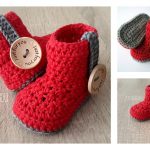 Crochet Baby Bootie Free Pattern