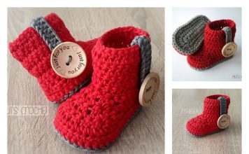 Crochet Baby Bootie Free Pattern