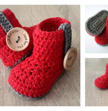 Crochet Baby Bootie Free Pattern